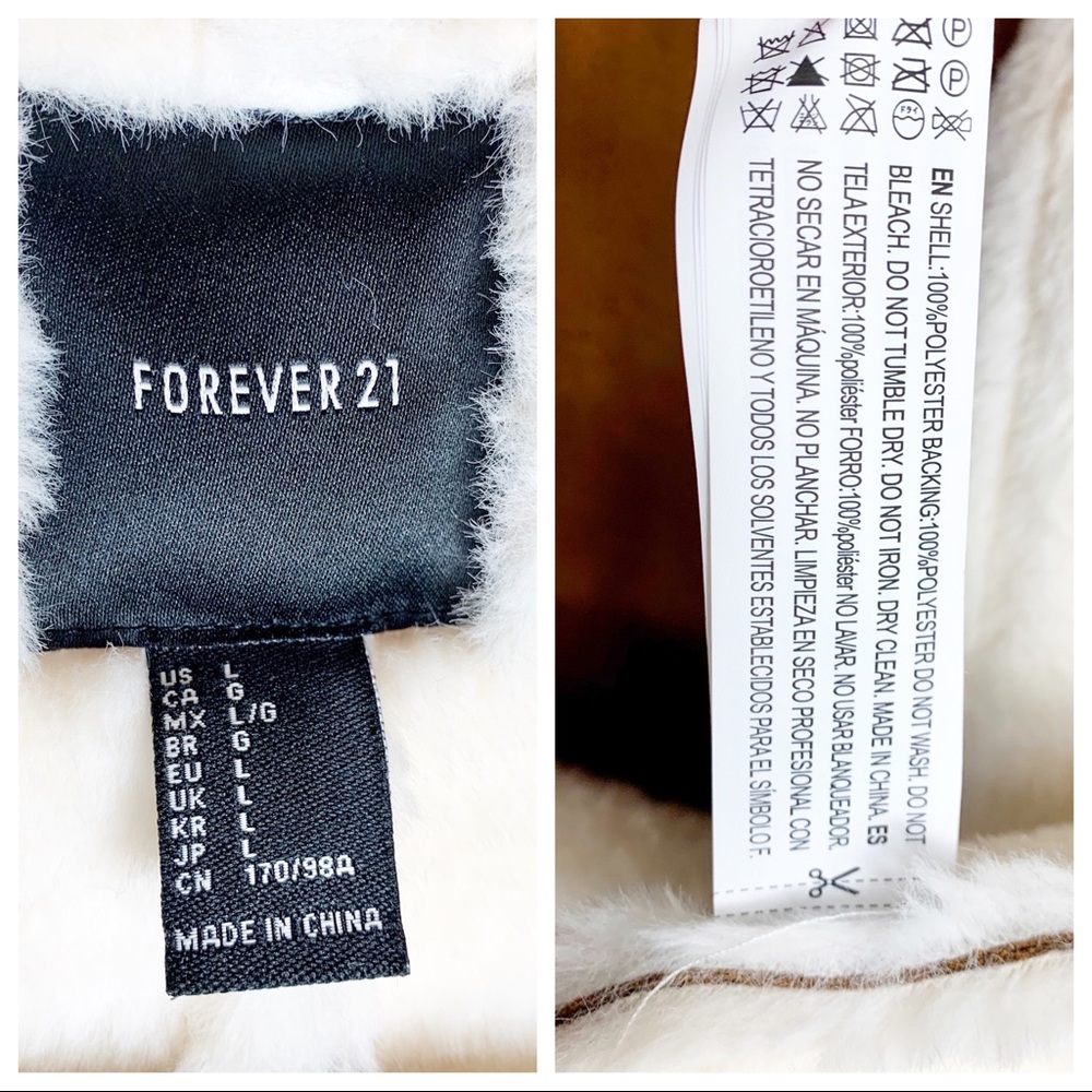 ❗️SOLD❗️ Forever 21 Suede & Faux Fur Jacket - Picture 7 of 8